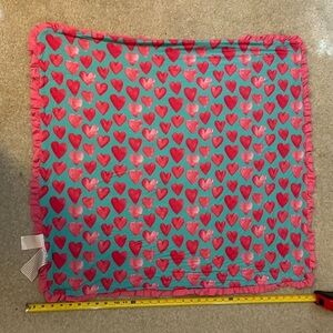 Posh Peanut Floral Blanket with Pink and Blue Accents